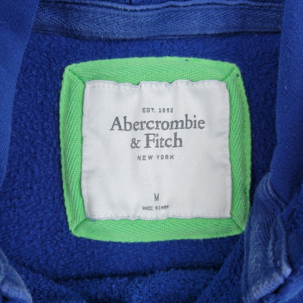 Abercrombie & Fitch Hoodie Kids Medium M Blue‎ Green 18 Cotton Poly Blend - Picture 3 of 10
